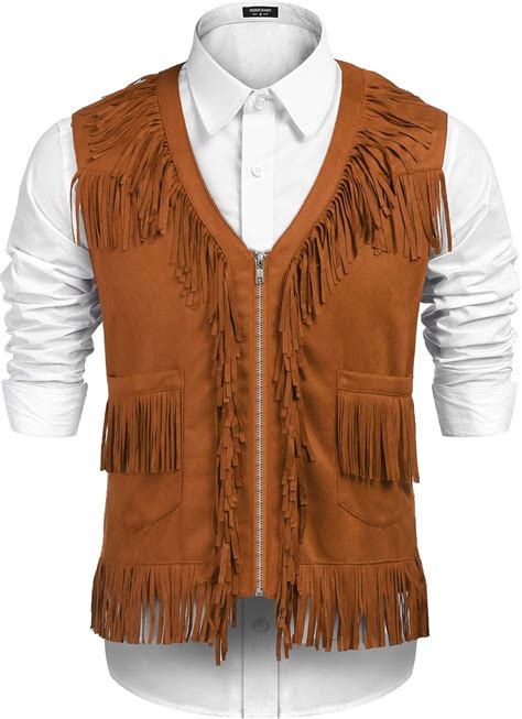 fringe vest costume|fringe vests for men.